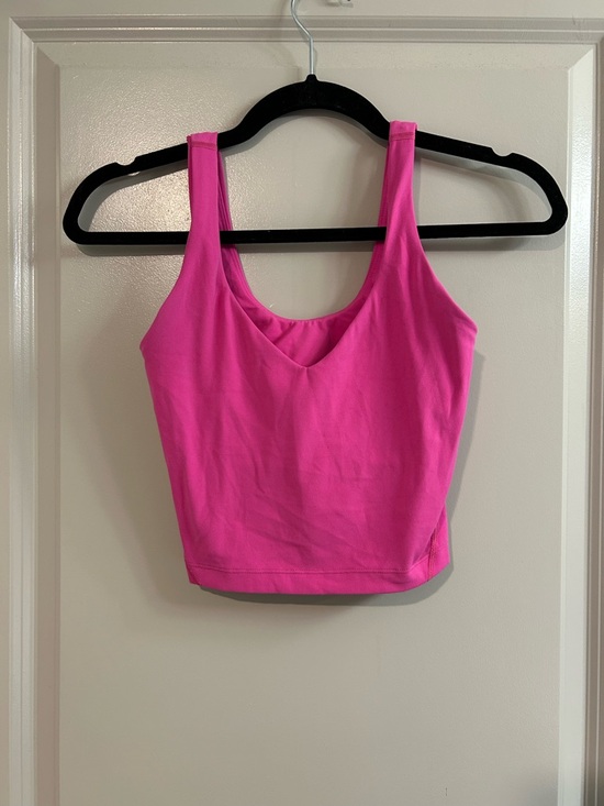 lululemon athletica Tops - lululemon athletica Align Hot Pink Scoop Neck Cropped Tank